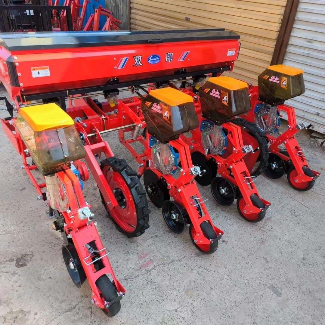 【双印】四行春仿型玉米悬浮式播种机70马力以上用施肥免耕精播机