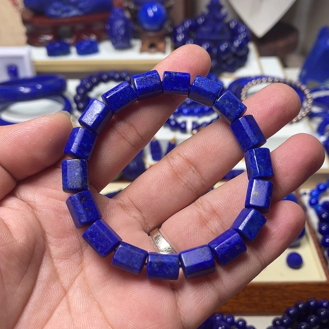 青金石未镶嵌随型8mm手串