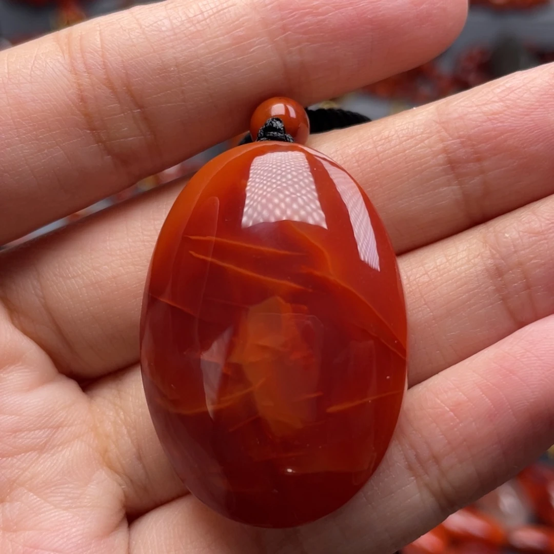 南红玛瑙未镶嵌珠宝奇石蛋面吊坠