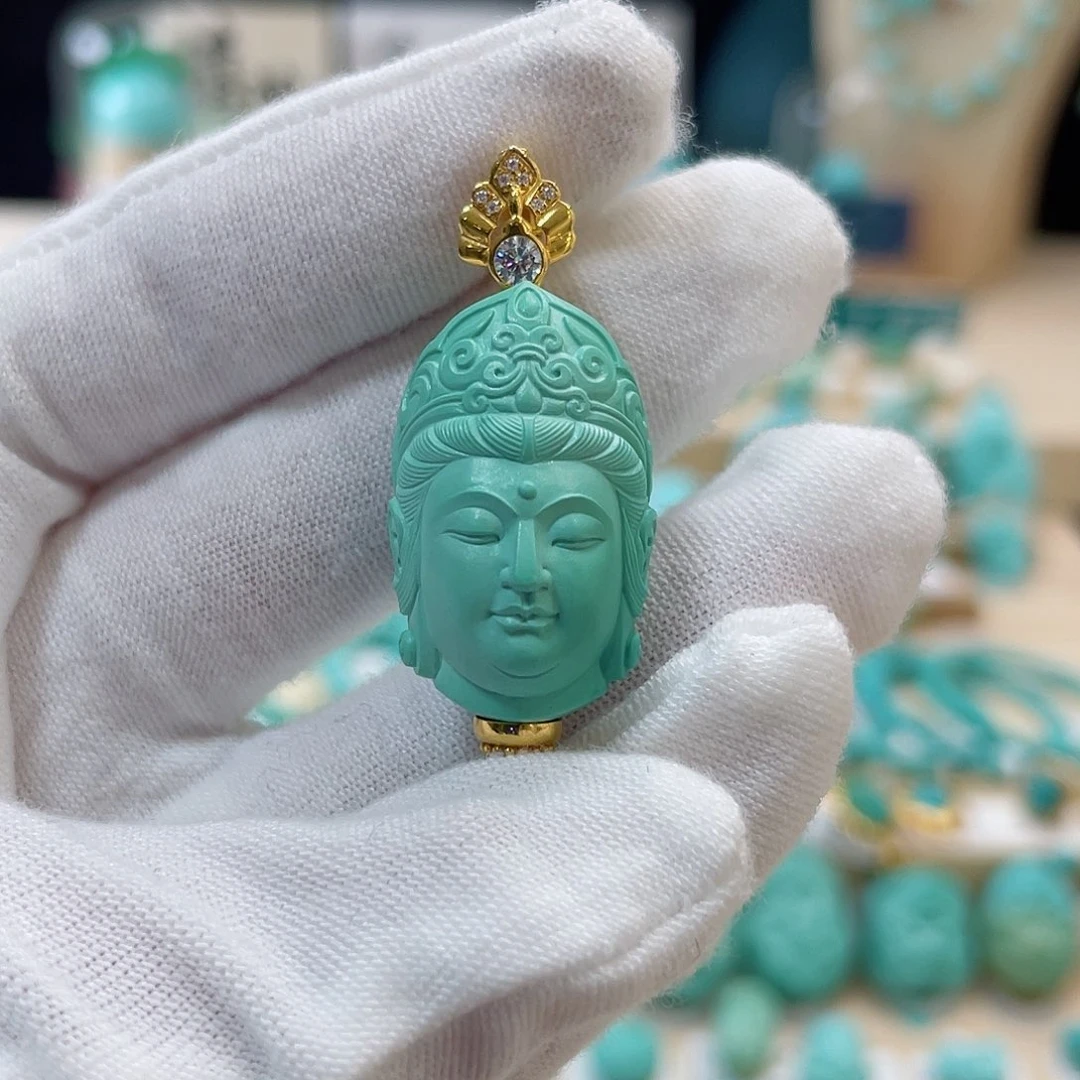 绿松石珠宝奇石未镶嵌