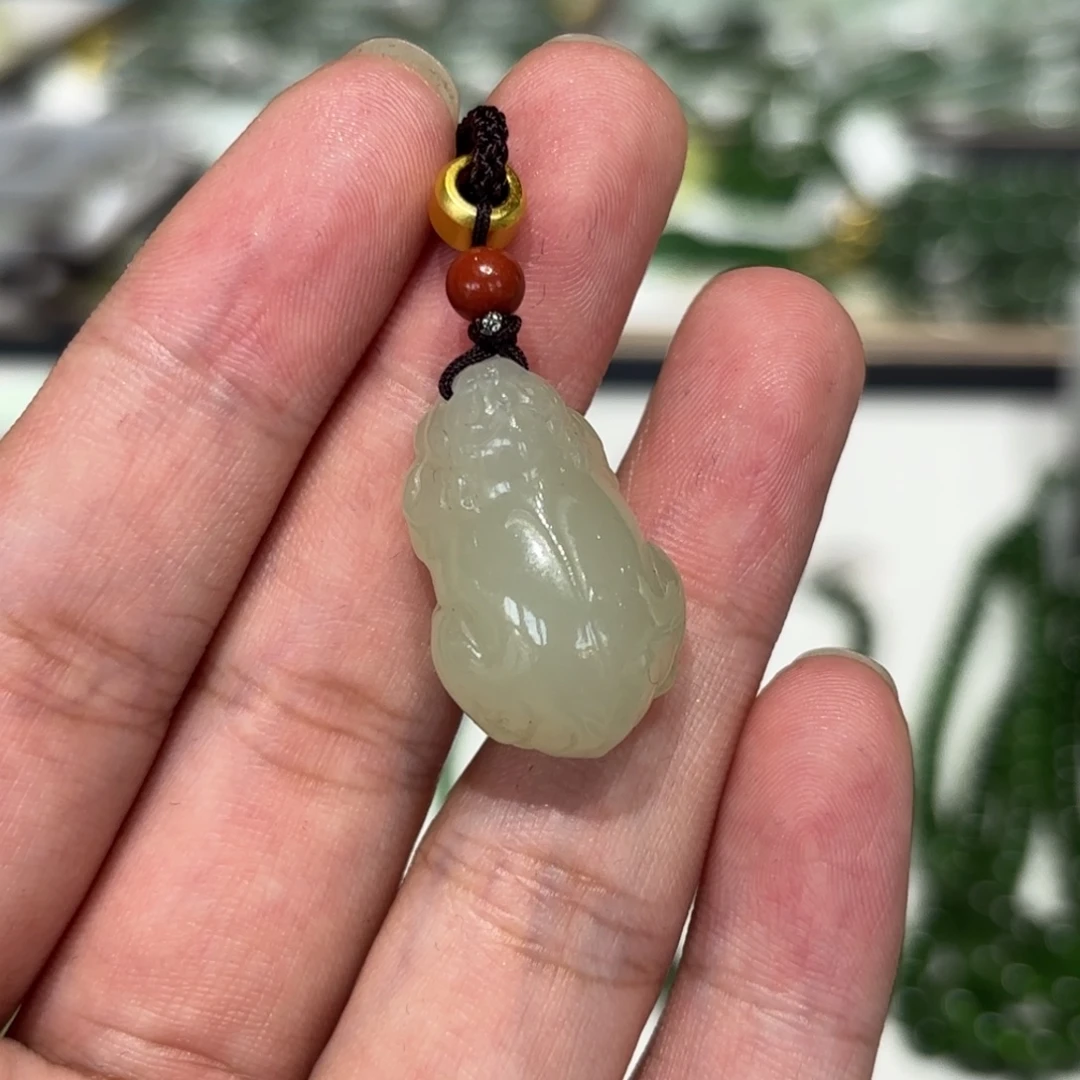 和田玉未镶嵌吊坠(不含链)