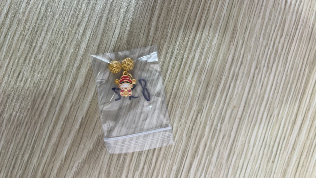 足金999 花丝球+财神