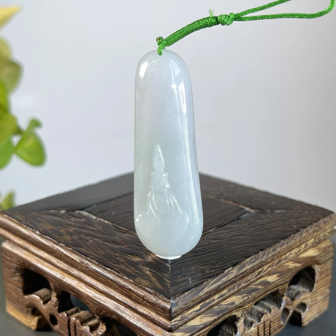 JYA20-09  天然缅甸A货翡翠  无相观音