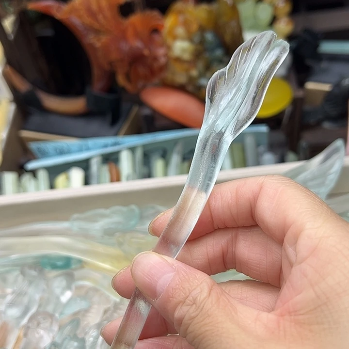 蛇纹石玉未镶嵌发簪