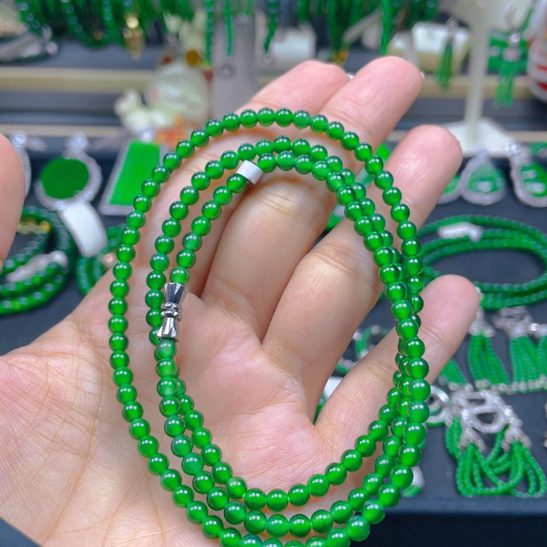 颈饰未镶嵌翡翠项链4