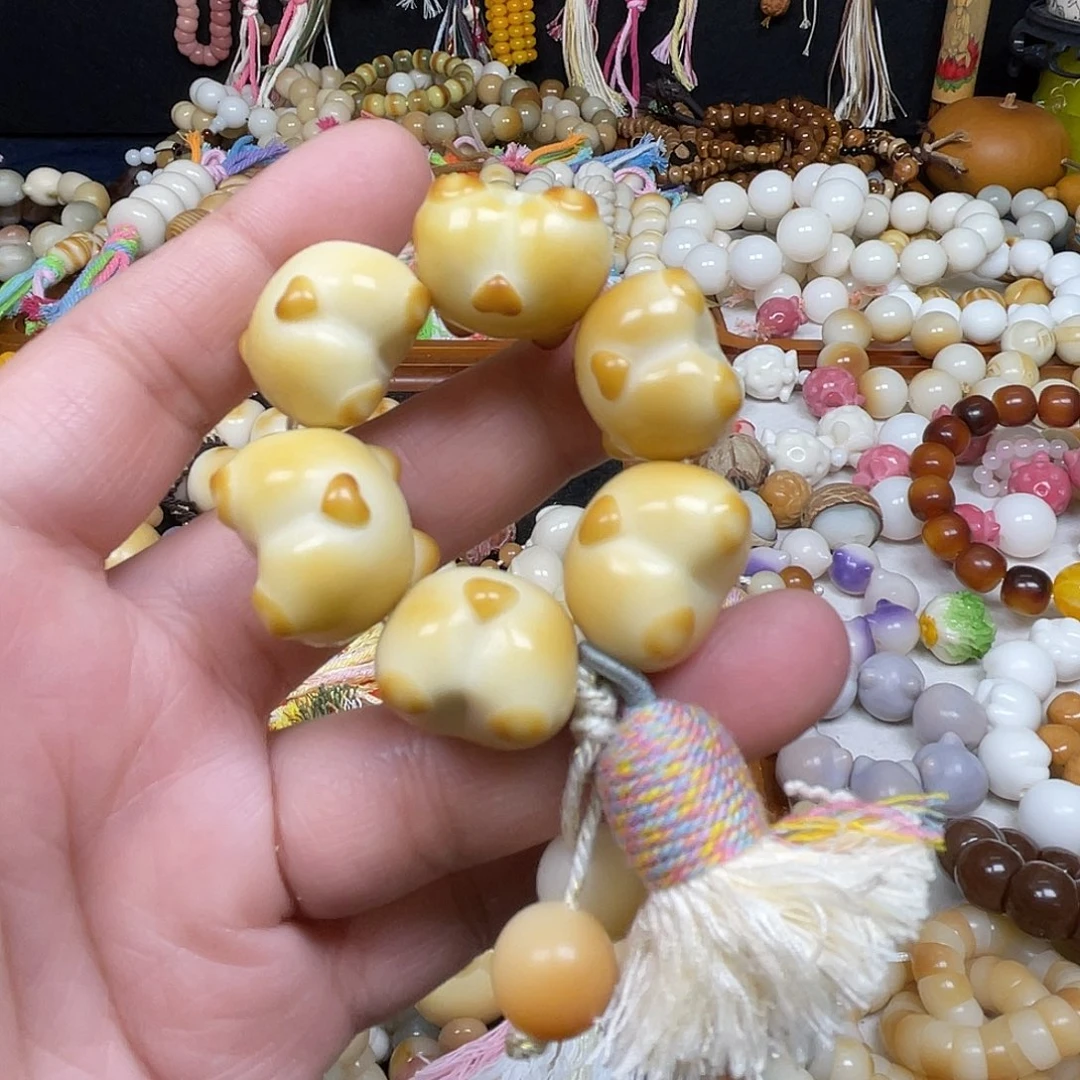 菩提根/象牙果吊坠柯基屁股