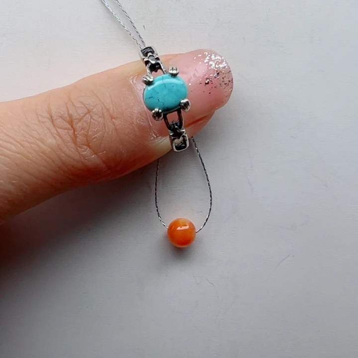 南红玛瑙戒指银S925镶嵌