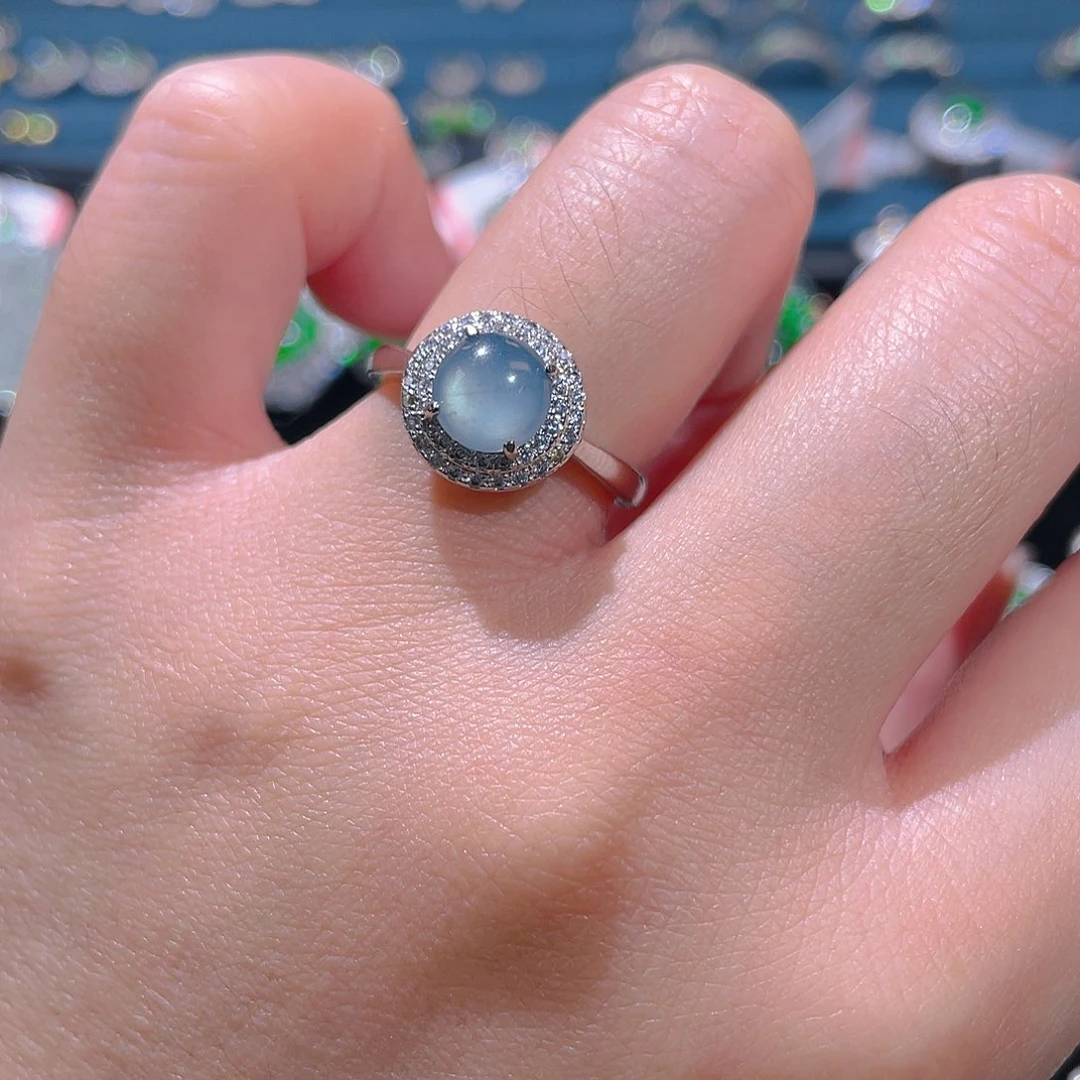 未镶嵌戒指翡翠戒指