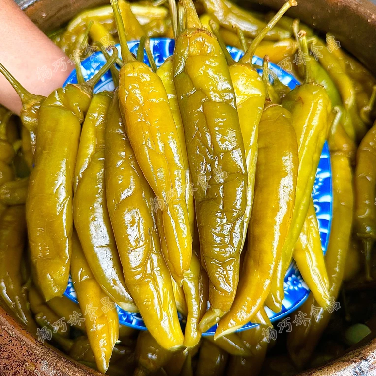 杨巧妹酸辣椒老坛泡制脆皮辣椒泡酸菜腌菜酸辣脆美食酸辣脆爽不甜