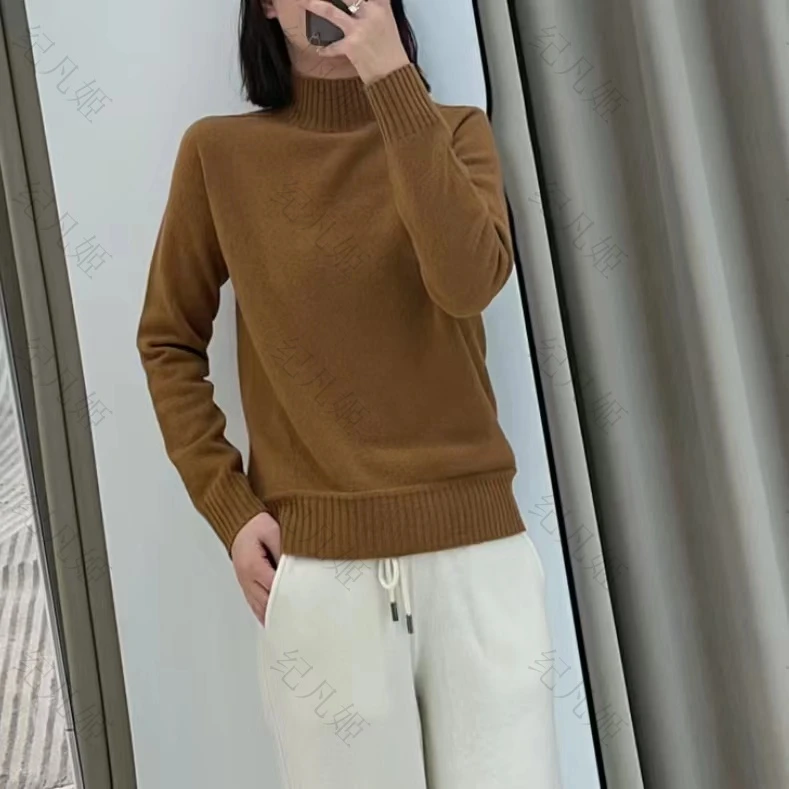 纪凡姬/1570-天衣无缝温柔软糯细腻半高领绵羊毛女秋冬显瘦羊毛衫