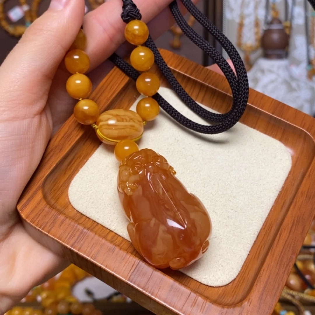 【闪购商品】蜜蜡颈饰未镶嵌项链