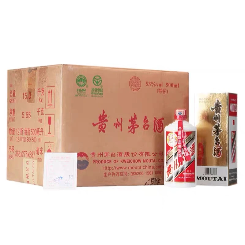 KWEICHOW MOUTAI/贵州茅台2007年飞天茅台大件原封箱53度500ml*12