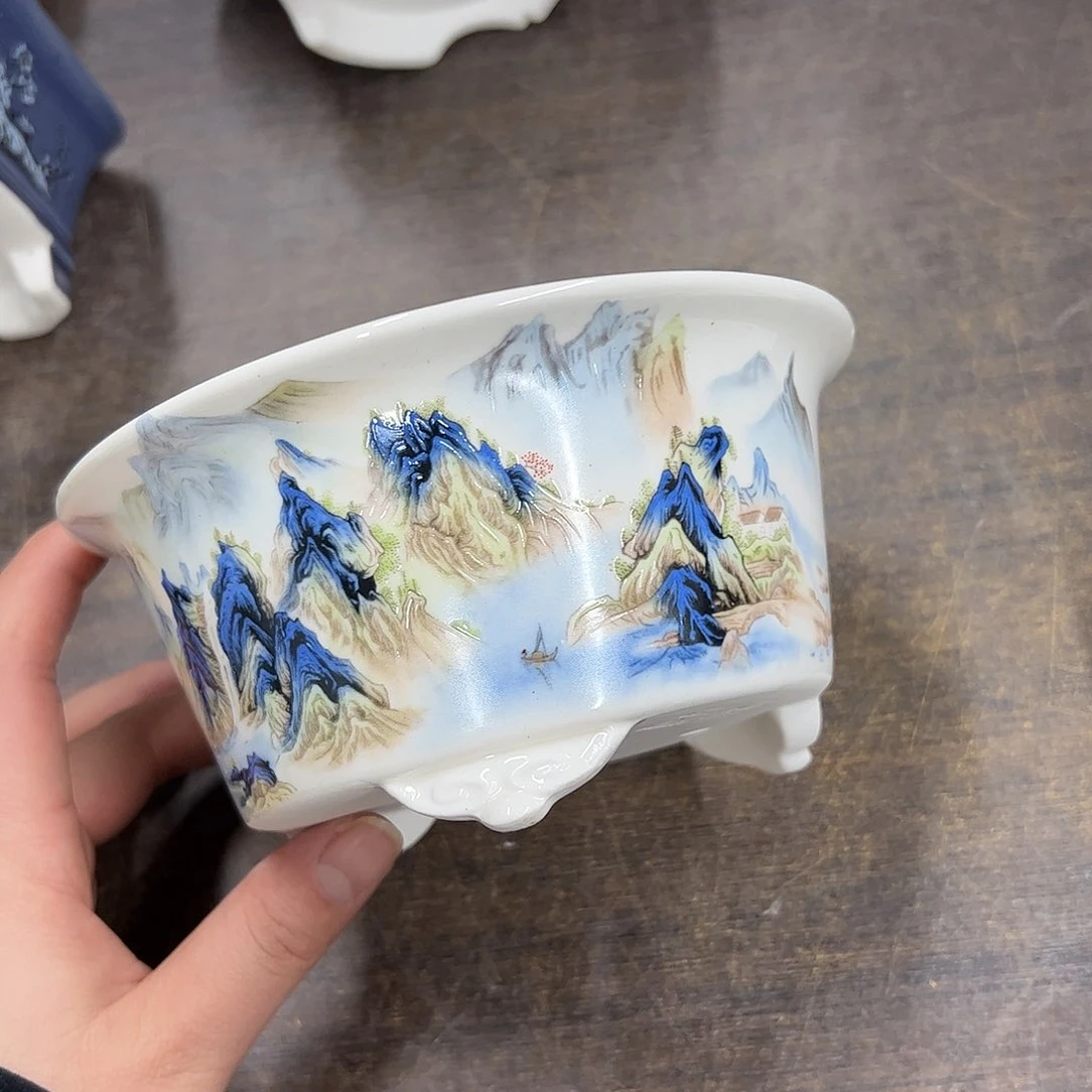 紫砂花盆667号瑕疵15/7.5cn