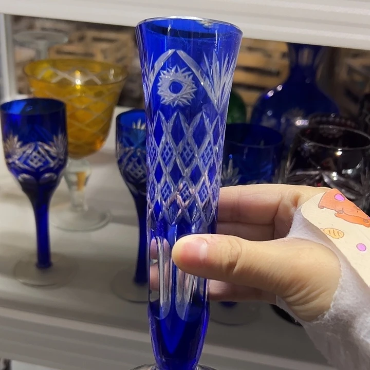 水晶玻璃平底款微瑕一个