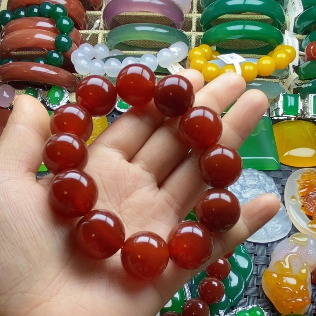 江***湖玛瑙/玉髓未镶嵌手链卡20