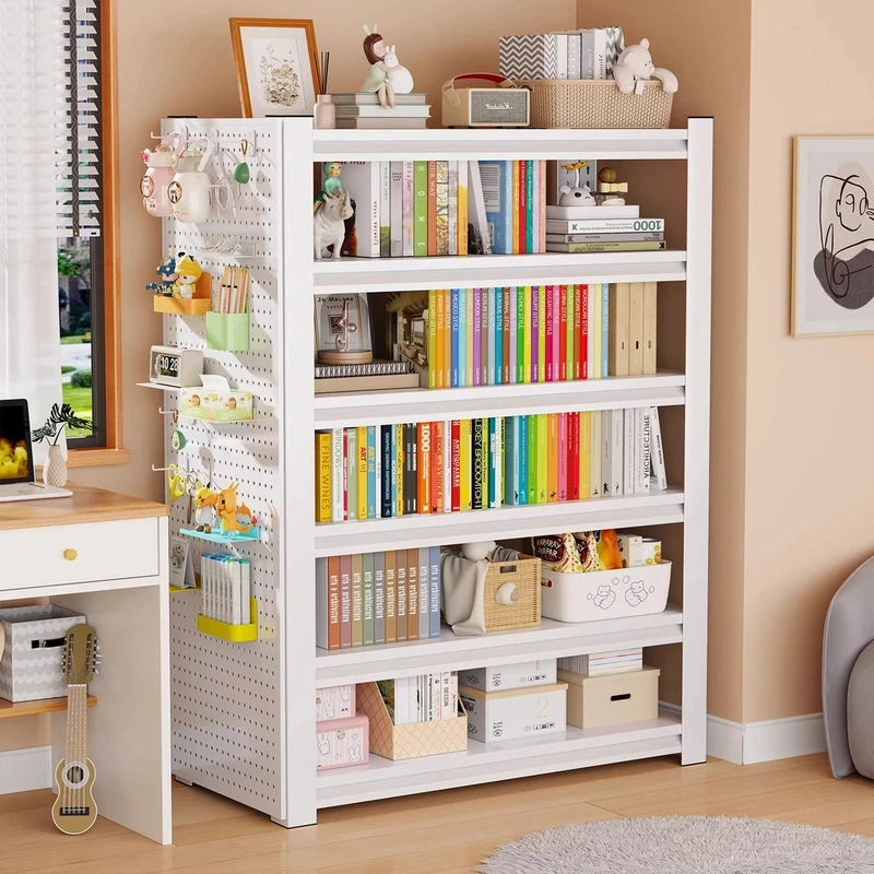 【超低捡漏价】家用钢制书架多层落地置物架书柜靠墙客厅收纳储物架