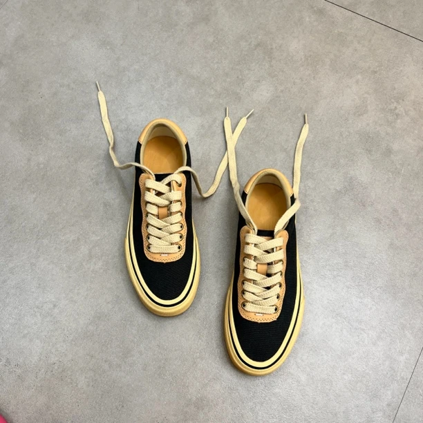 休闲风厚底百搭经典系带潮鞋女鞋欧货帆布鞋做旧时尚百搭