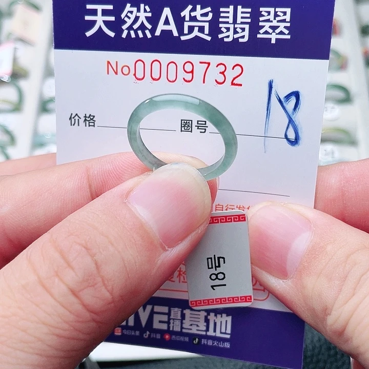 翡翠戒指未镶嵌天然A货翡翠戒指
