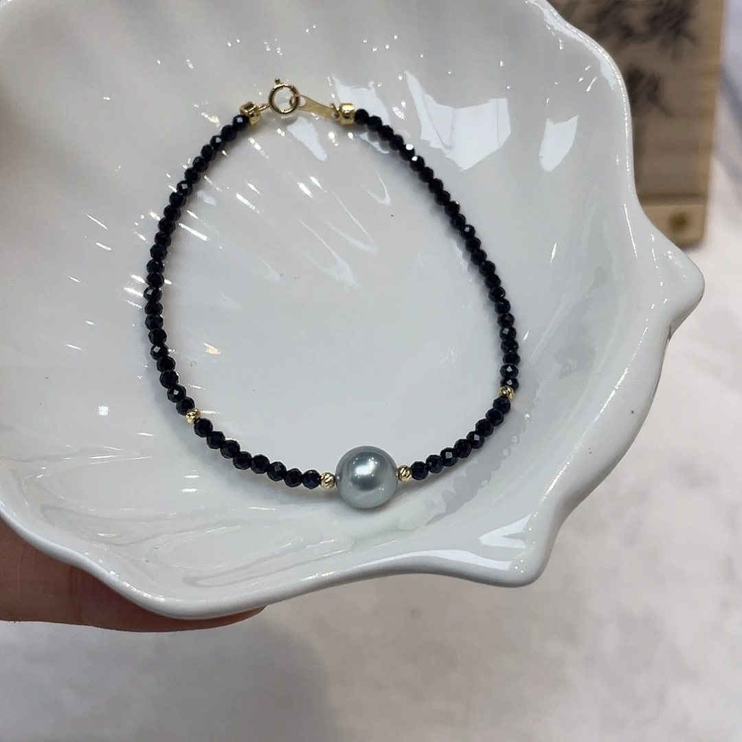 18K金镶嵌手绳海水珍珠