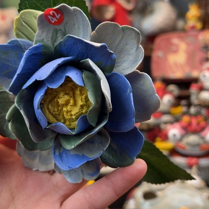 陶摆件小镇青花每日有新品