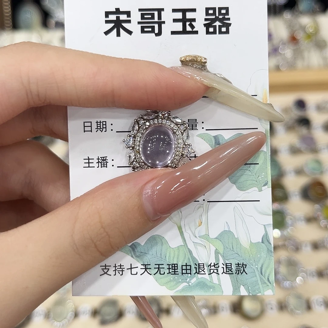 吊坠(不含链)银S925镶嵌水晶
