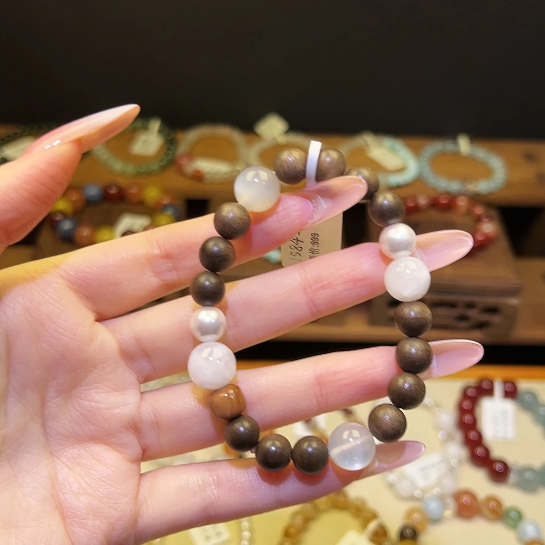 水晶银S925镶嵌手链沉1584