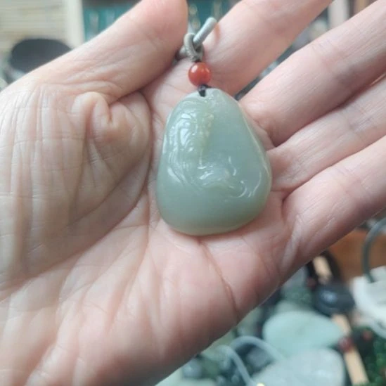 和田玉未镶嵌挂件