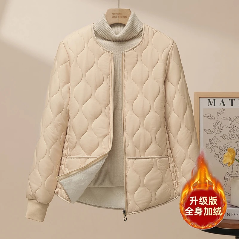 加绒加厚内穿小棉袄女冬季轻薄保暖内胆棉衣贴身打短款棉服外套