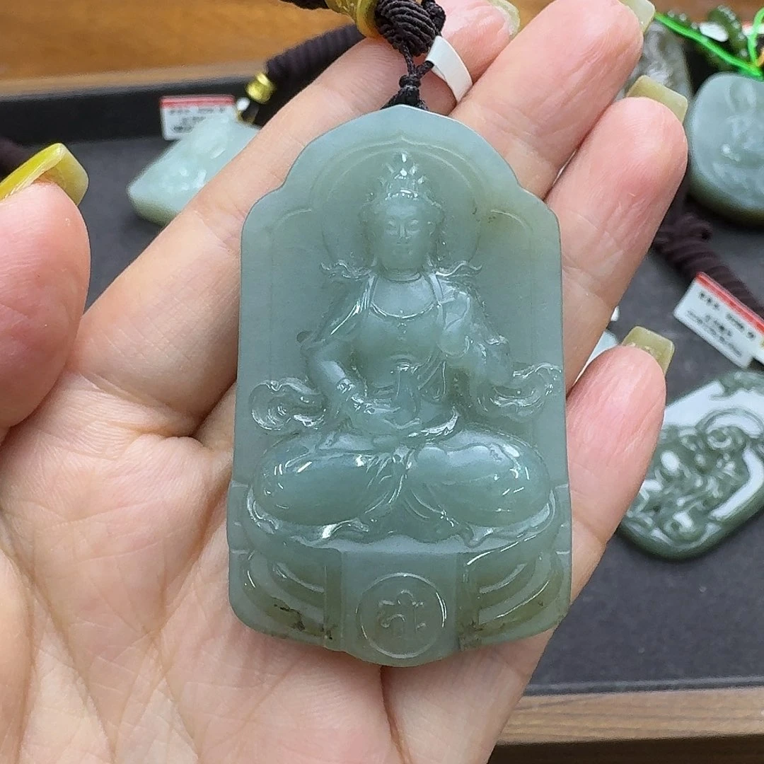 和田玉未镶嵌吊坠(不含链)