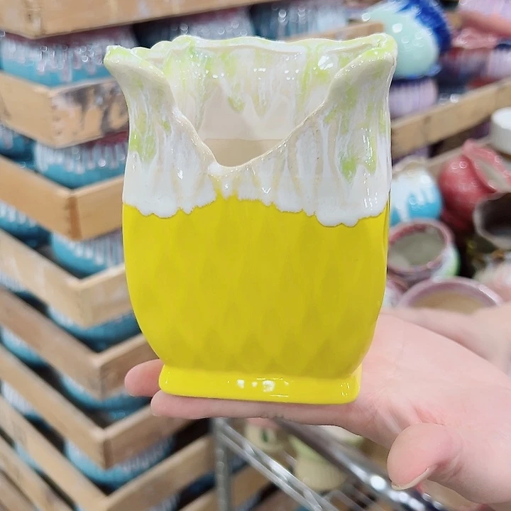 有孔，满10元发货多肉陶瓷花盆