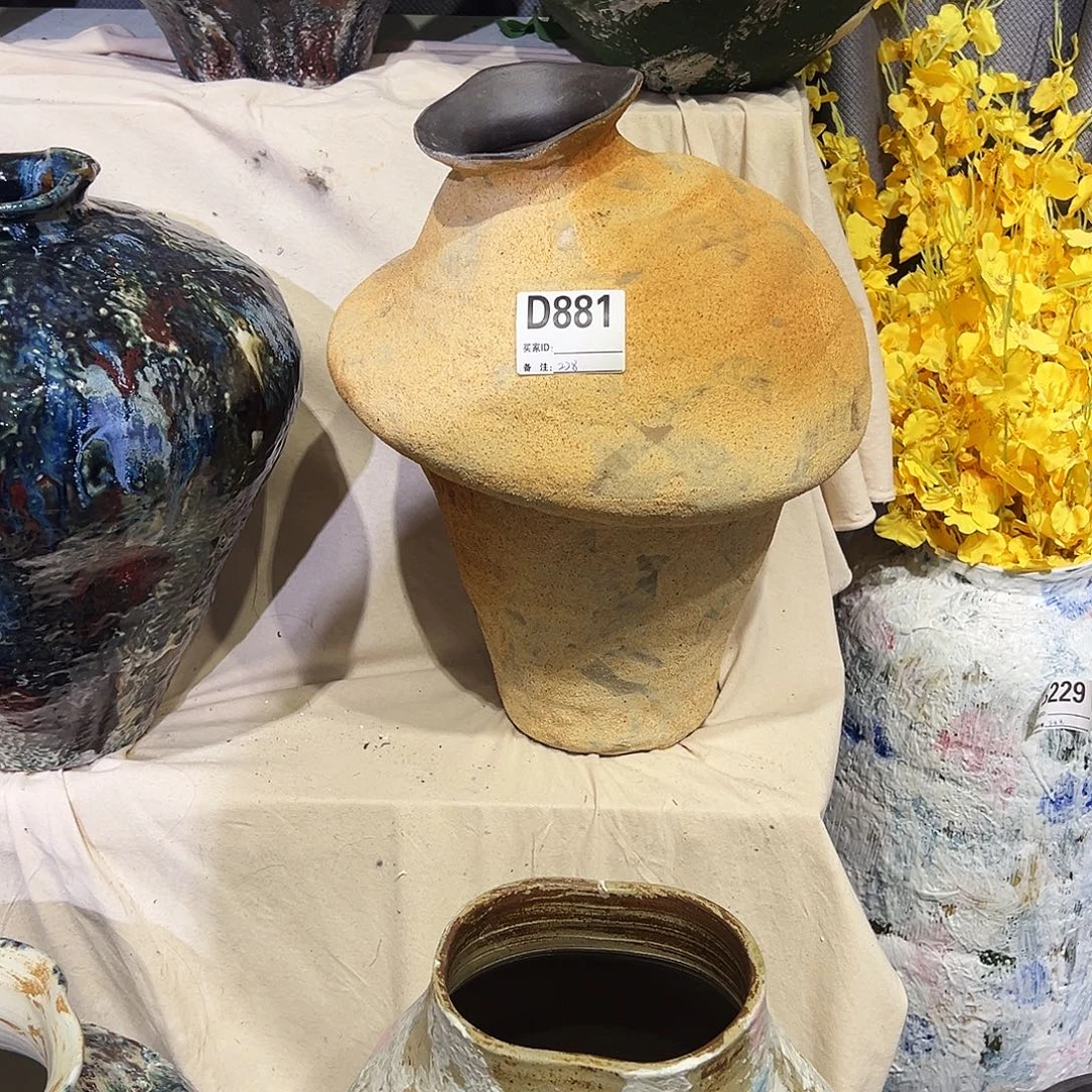 昕***昕瓶D881高37口5陶瓷花瓶无孔