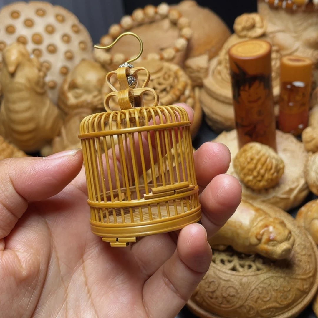 竹笼子好玩的竹雕