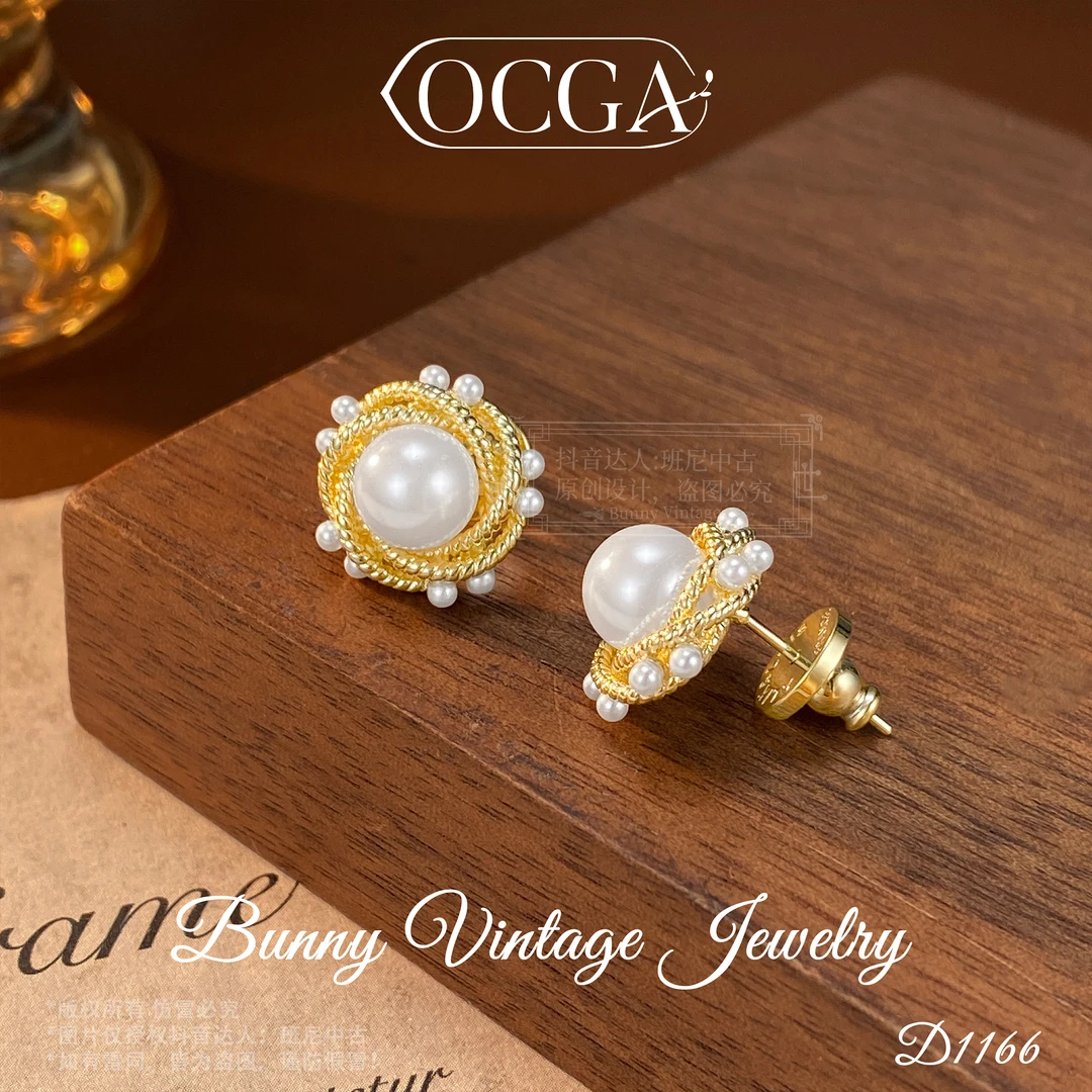 镀K金 D1166 法★【宇宙星辰】冬OCGA 欧斯伽斯 限定耳钉