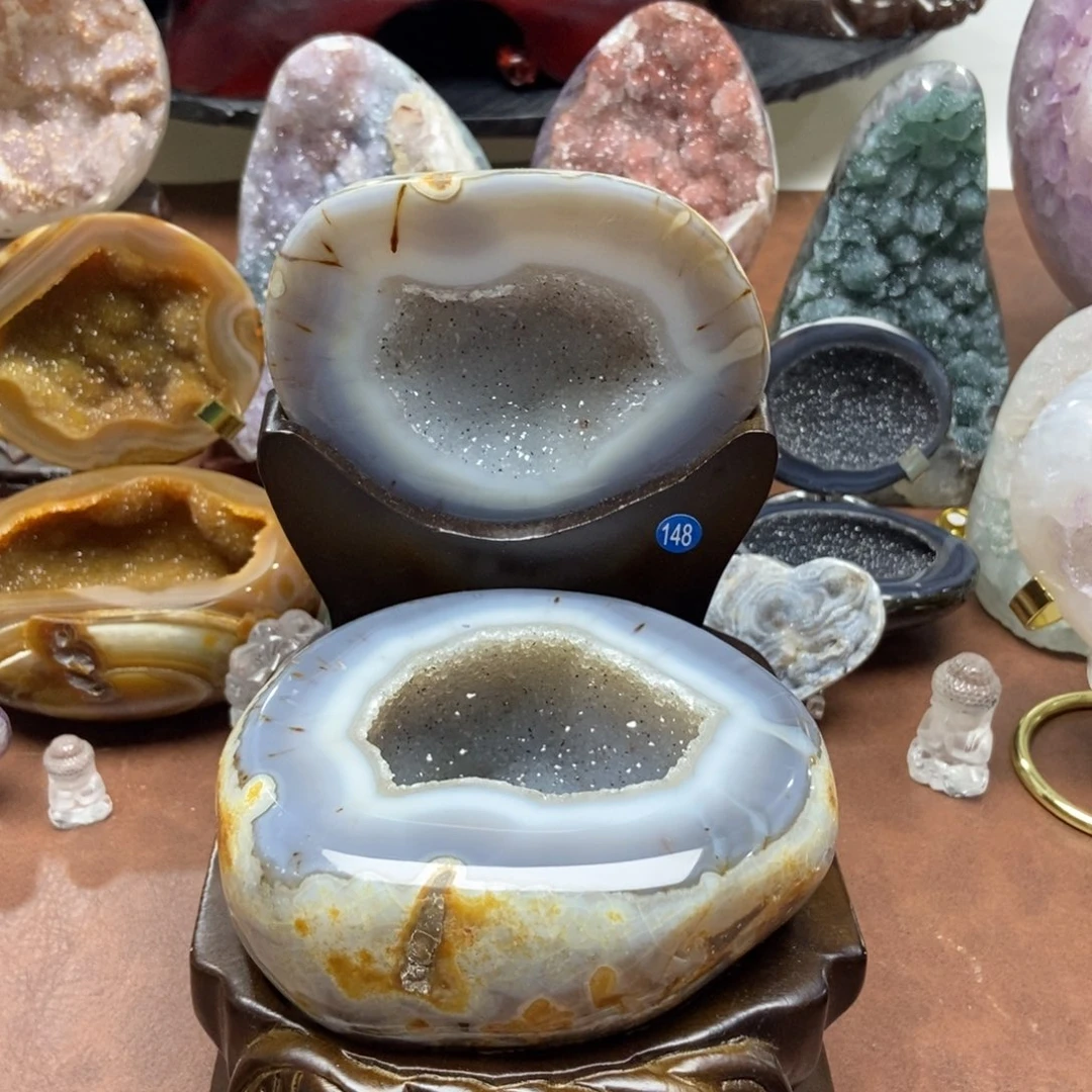 紫晶未镶嵌摆件水晶