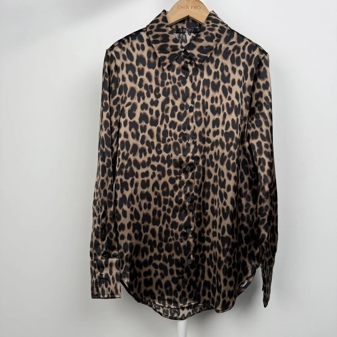 7067轻奢气质春季衬衫衬衣休闲时尚夏季潮流百搭薄款女士简约翻领