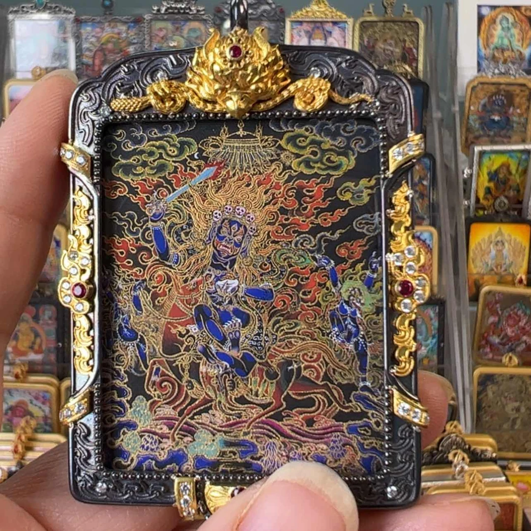 【闪购商品】吊坠@****多吉祥天母唐卡绘画作品