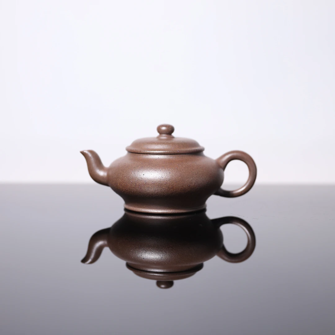 【前墅龙窑丨明炉静聆】钟岚段泥约130CC紫砂壶