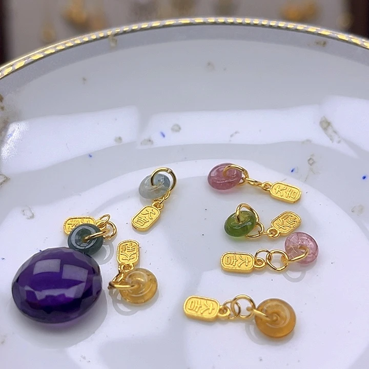 银S925镶嵌颈饰紫晶紫晶925镶嵌191