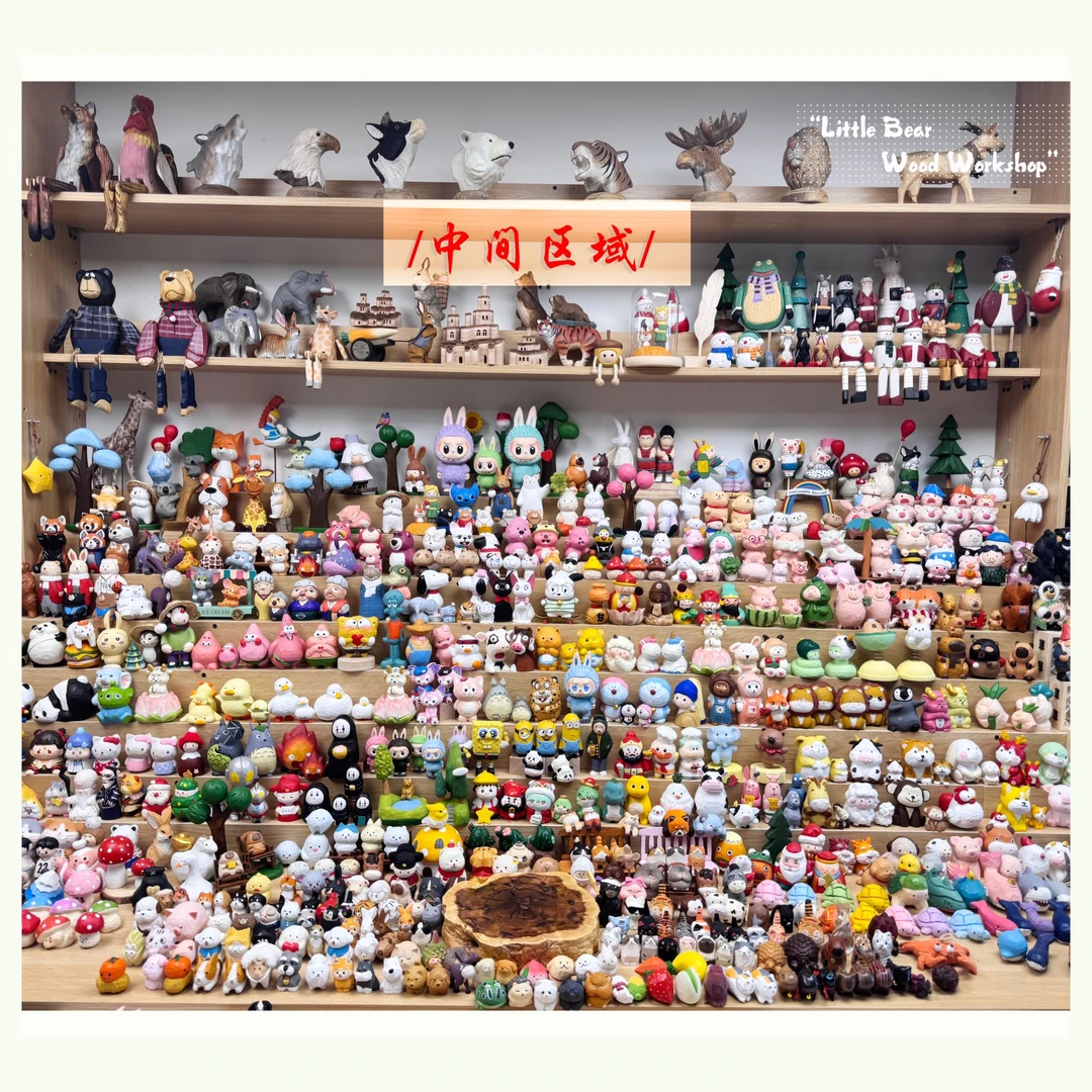 【手工雕刻】木制工艺品雕刻卧室桌面摆件玩偶玩具创意礼物