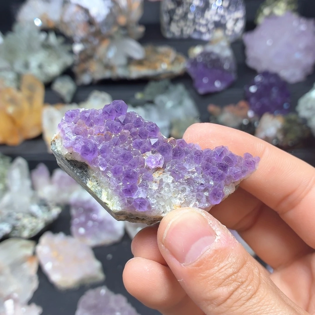 石材福利紫水晶晶簇