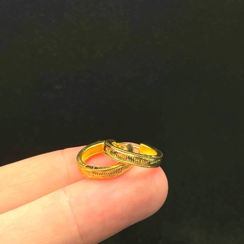 足银耳饰 【小魏总珠宝】足银猫眼耳扣2*1mm