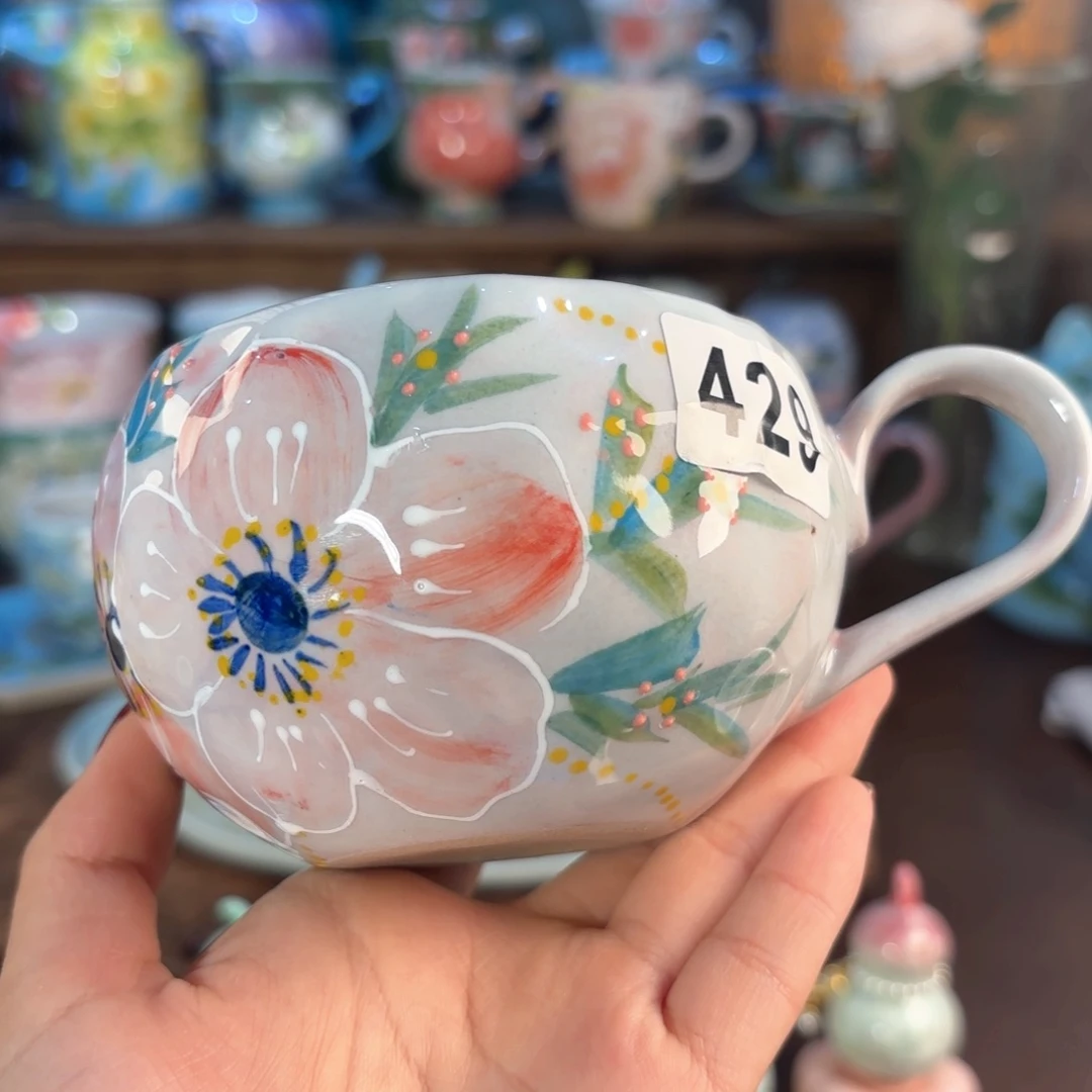 景德镇手绘高温釉下彩陶瓷茶具