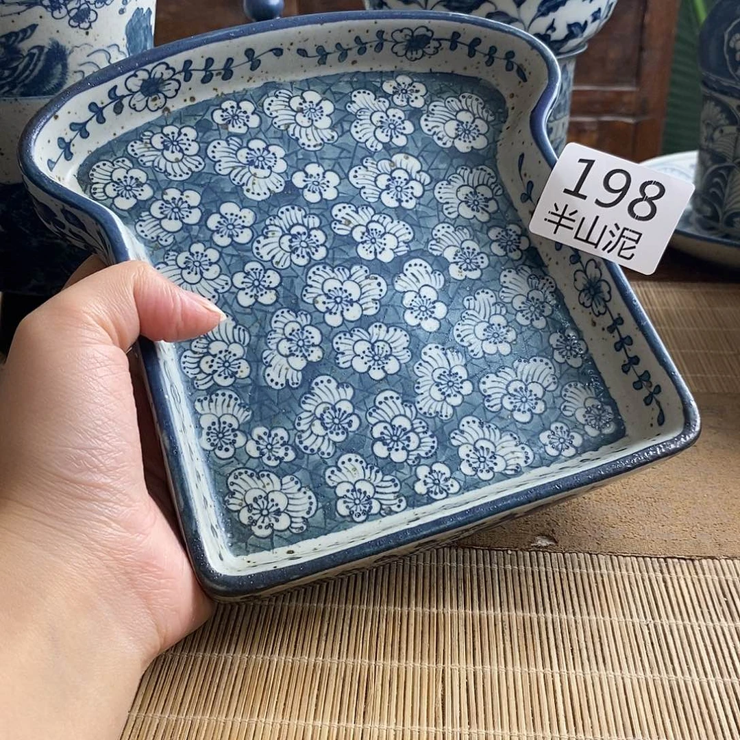 手工手绘青花高温陶瓷