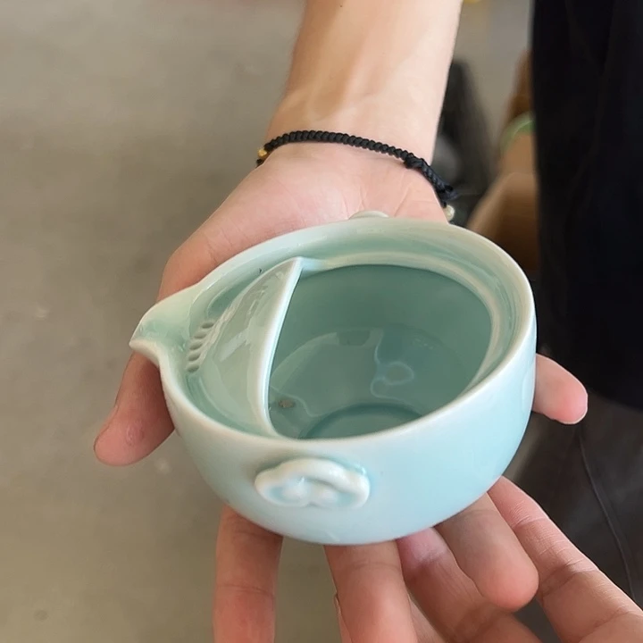 龙泉云间青瓷小米茶器