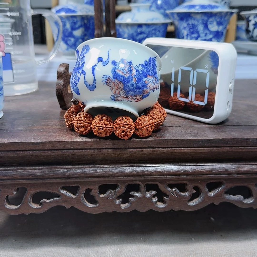 泥塑子*主人杯手工手绘