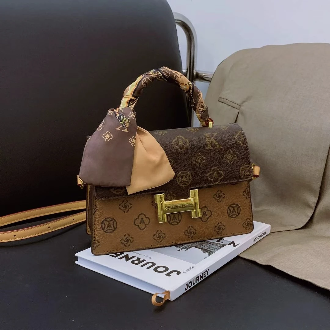 女包手提小方包洋气百搭通勤单肩斜挎1066