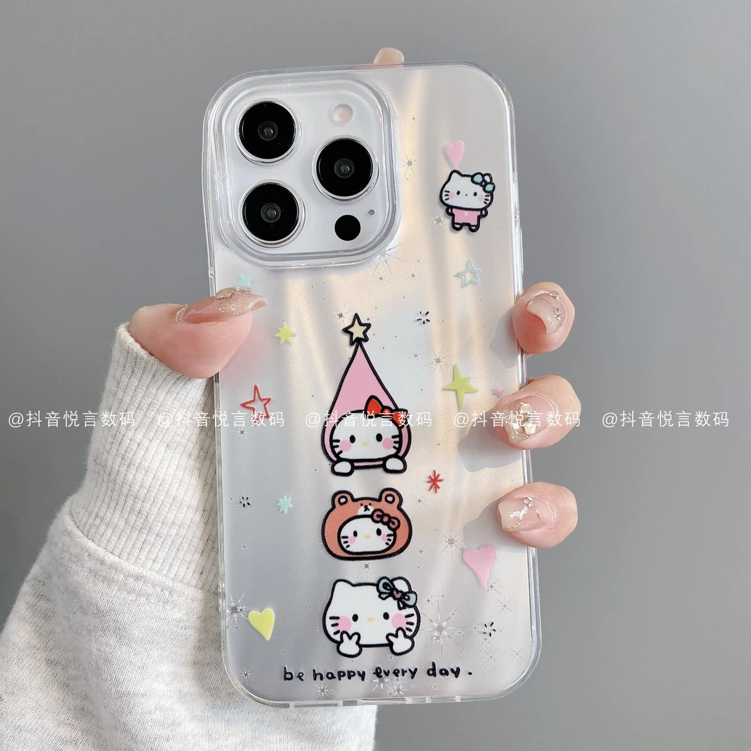 流星纹IMD适用iPhone16promax苹果15/14/13/12/11手机壳迷你凯蒂