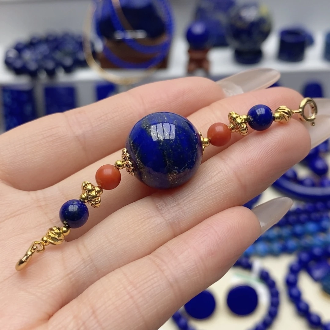 青金石未镶嵌延长链