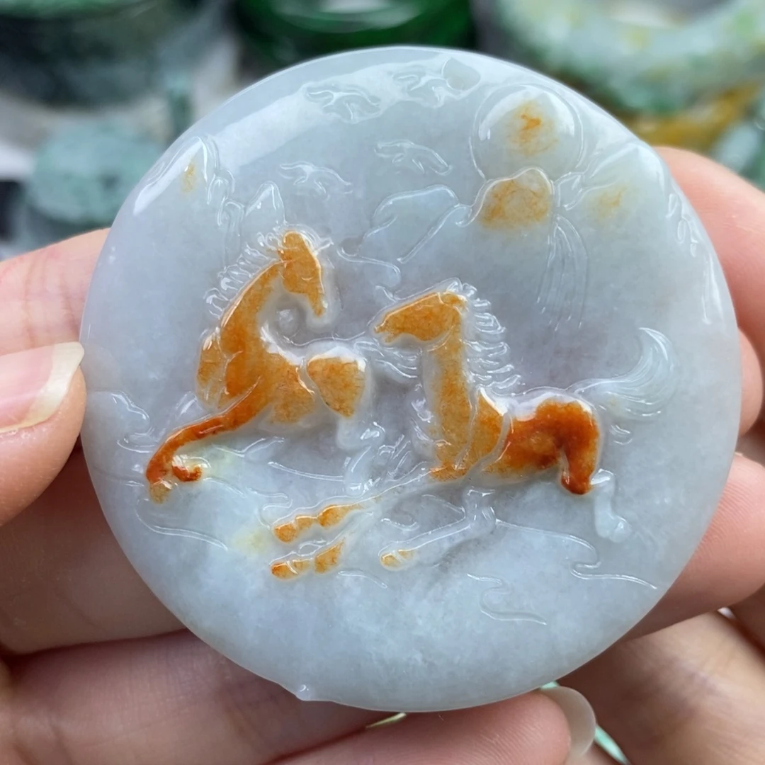 颈饰未镶嵌翡翠吊坠