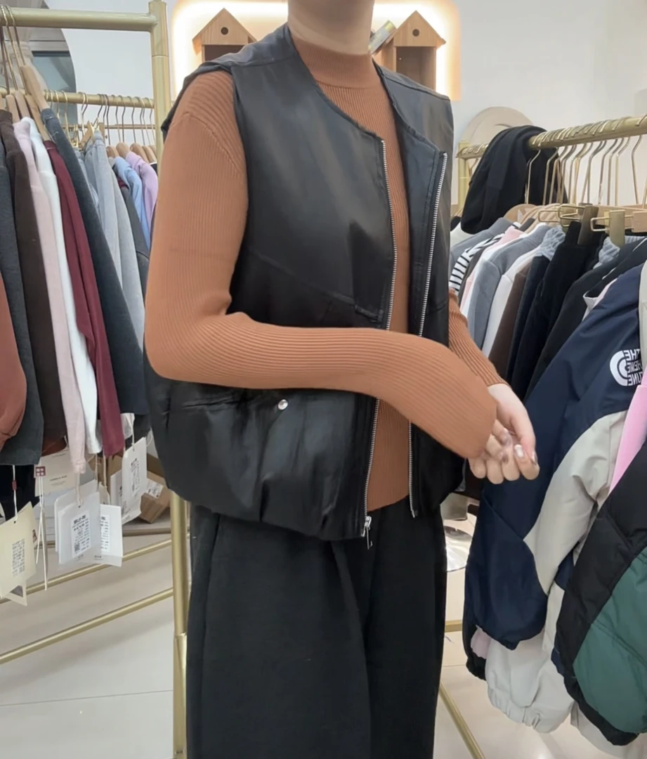 柳柳定制  2025冬季儿童时尚百搭纯色系针织毛衣  6822